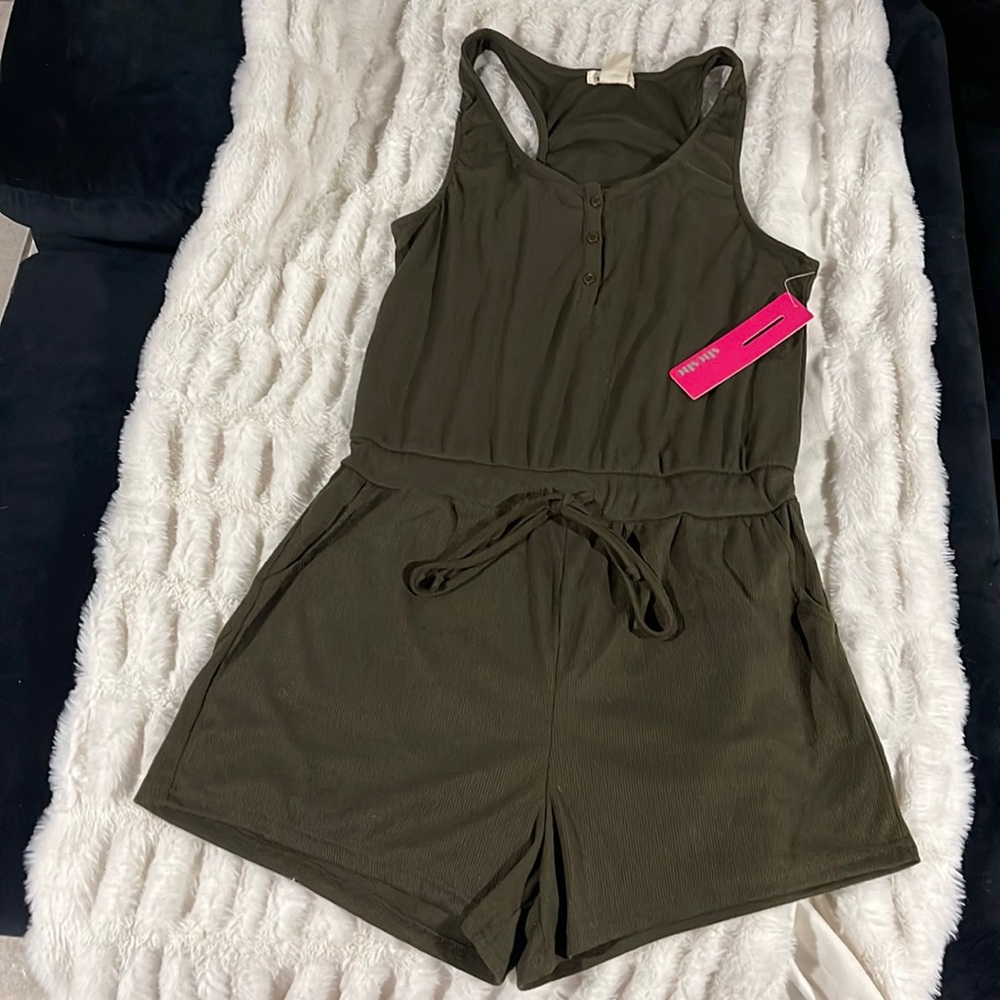New Women’s Sexy Romper Green Large